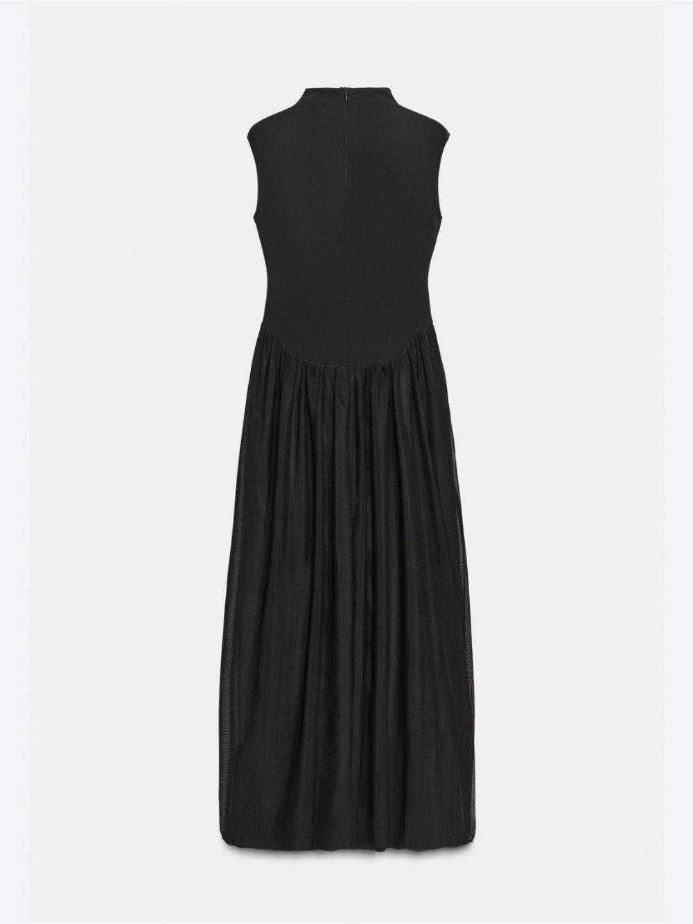 Zara Black Sleeveless Maxi Dress